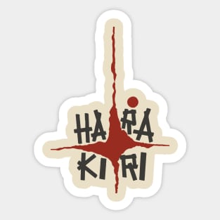 Hara Kiri movie design Sticker